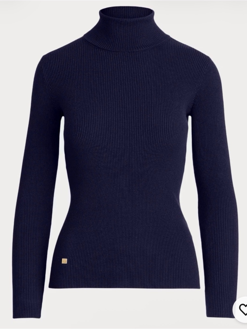 Polo by Ralph Lauren Navy Ribbed Turtleneck Sweater